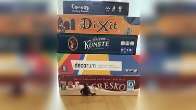 Ein Stapel Kunst – spielbar am Brettspieltag am Samstag, 13. Juni.<br> (Foto: Brettspielverein Oberföhring)