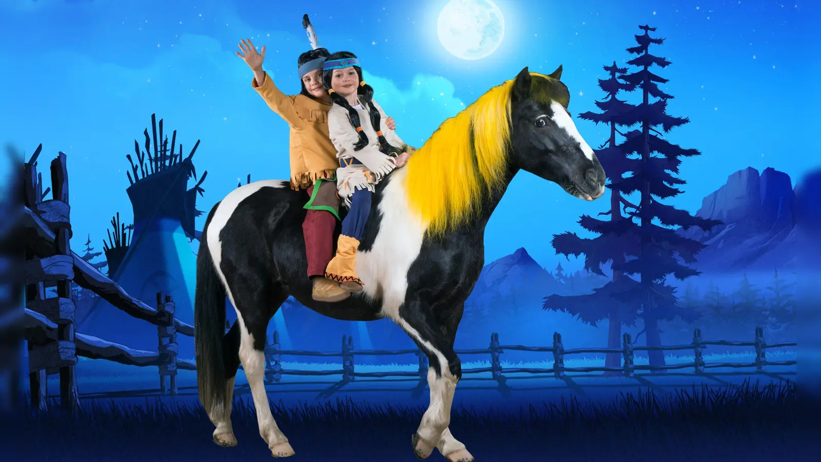 Yakari und seine Freunde sind im Oktober zu Gast im Cavalluna-Park. Jetzt Tickets für das Event sichern. (Foto: Yakari)