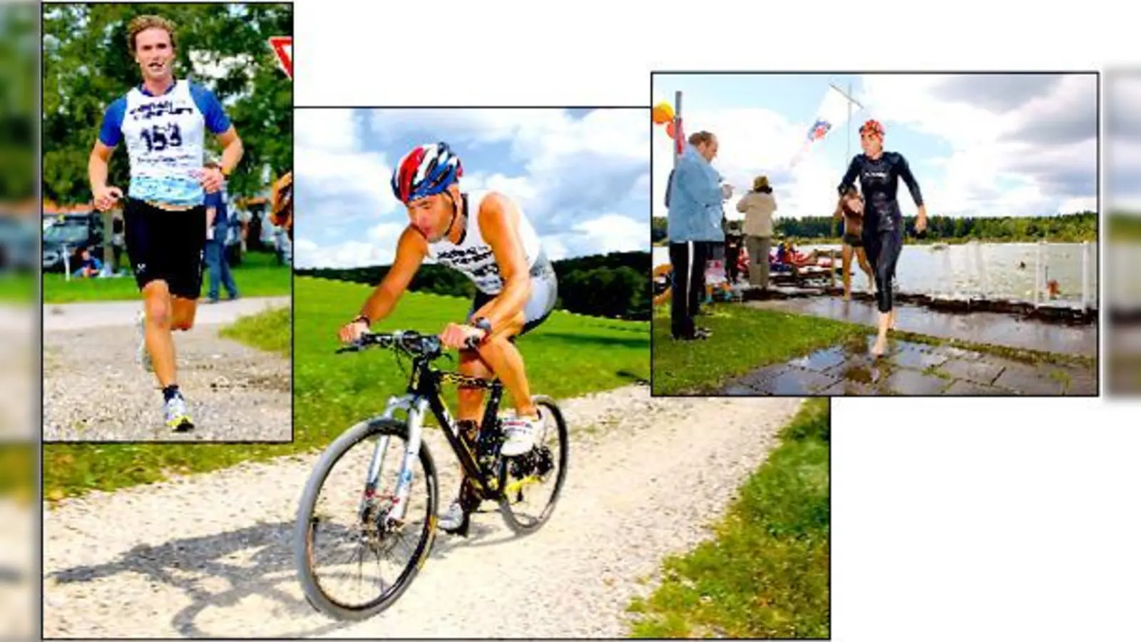 Eine sportliche Herausforderung, aber auch Spaß für die ganze Familie bietet der Glonner-Kastenseeoner »1/10-Triathlon«.	 (Foto: Heinz Kühbauch)