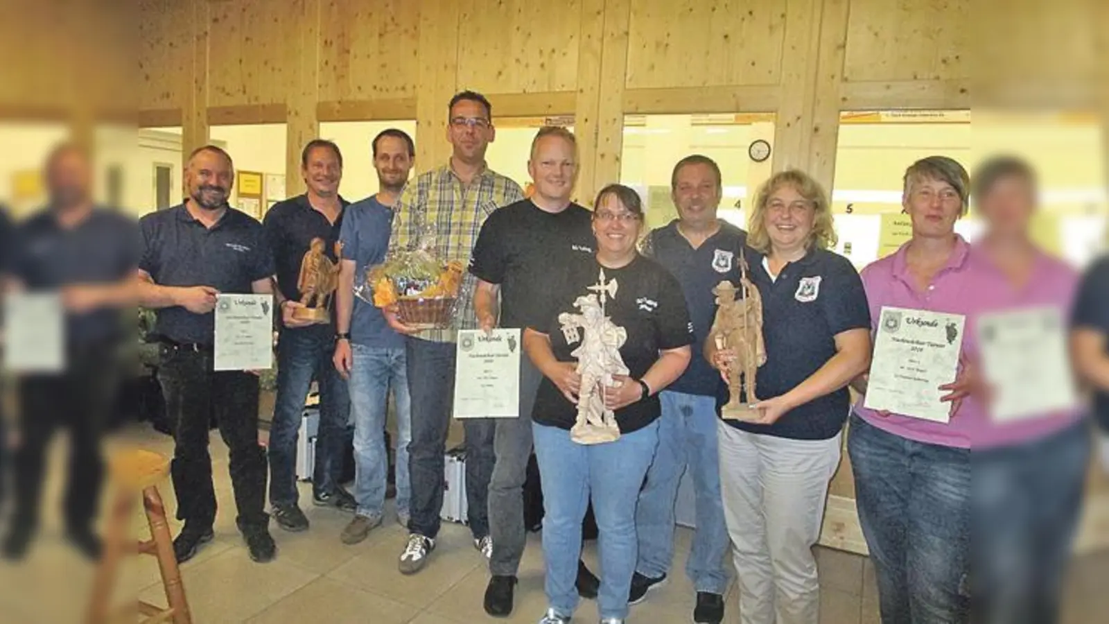 Beim Nachtwächterturnier gingen die Tullinger Schützen als Sieger hervor.	 (Foto: Hubertusschützen)
