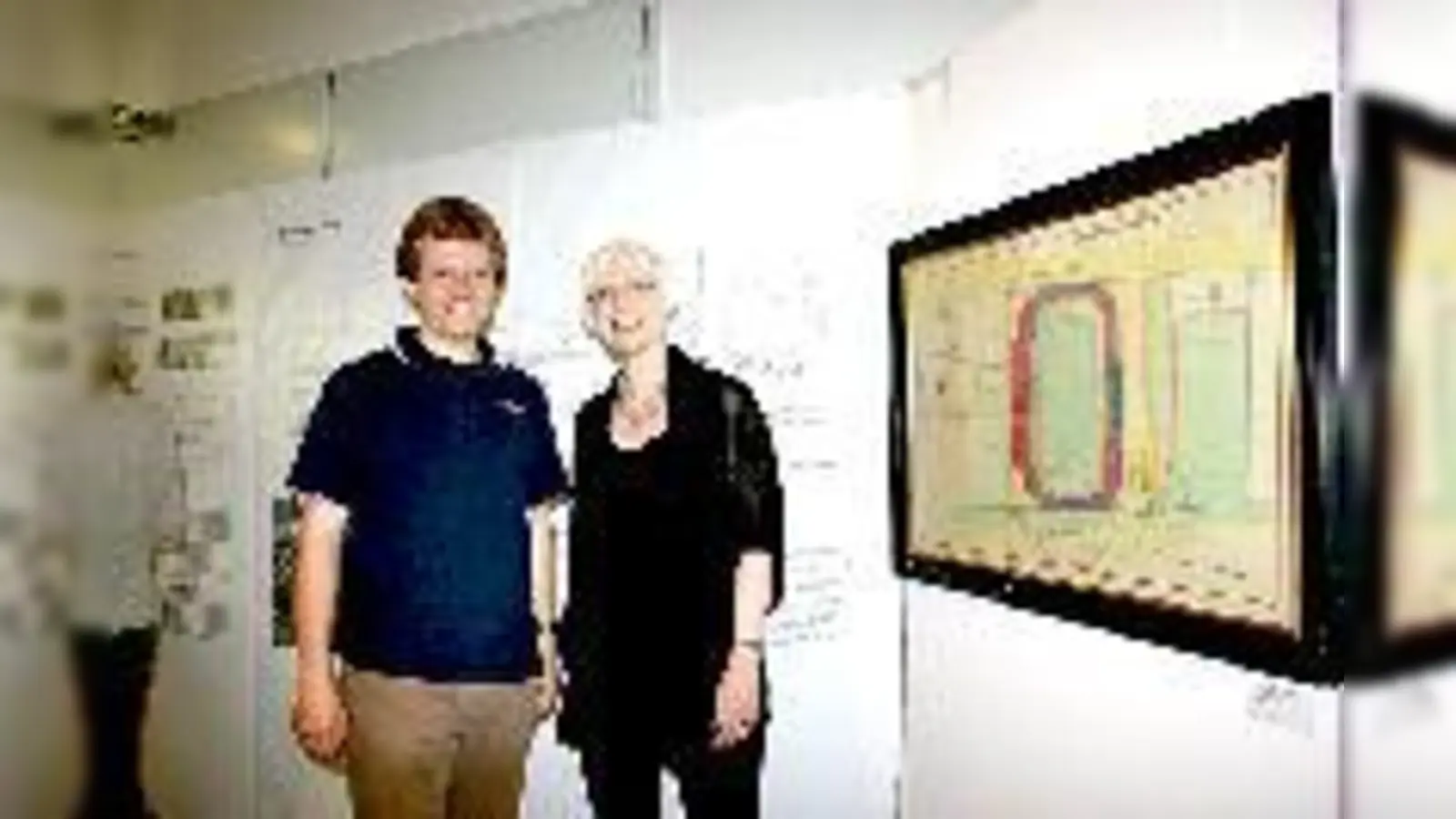 Die Macher der Werkschau: Roman Beer und Monika Ortner-Bach freuten sich über die tolle Zusammenarbeit und das sehenswerte Ergebnis.	 (Foto: HH)