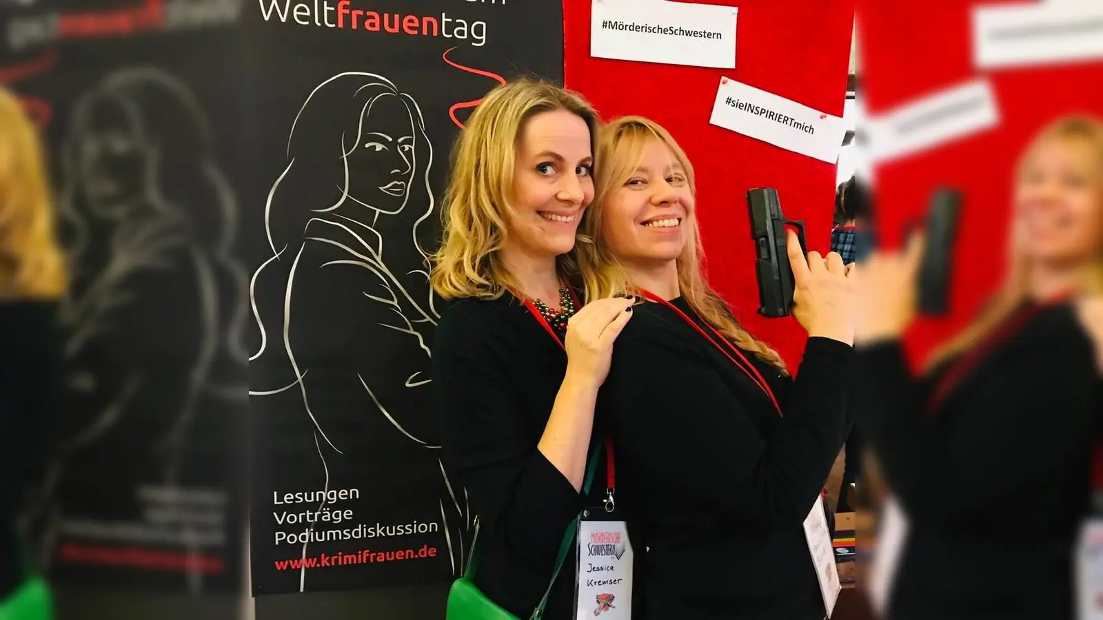 Autorinnen, Mörderische Schwestern und Mit-Organisatorinnen: Jessica Kremser und Denise Yoko Berndt. (Foto: Jessica Kremser)