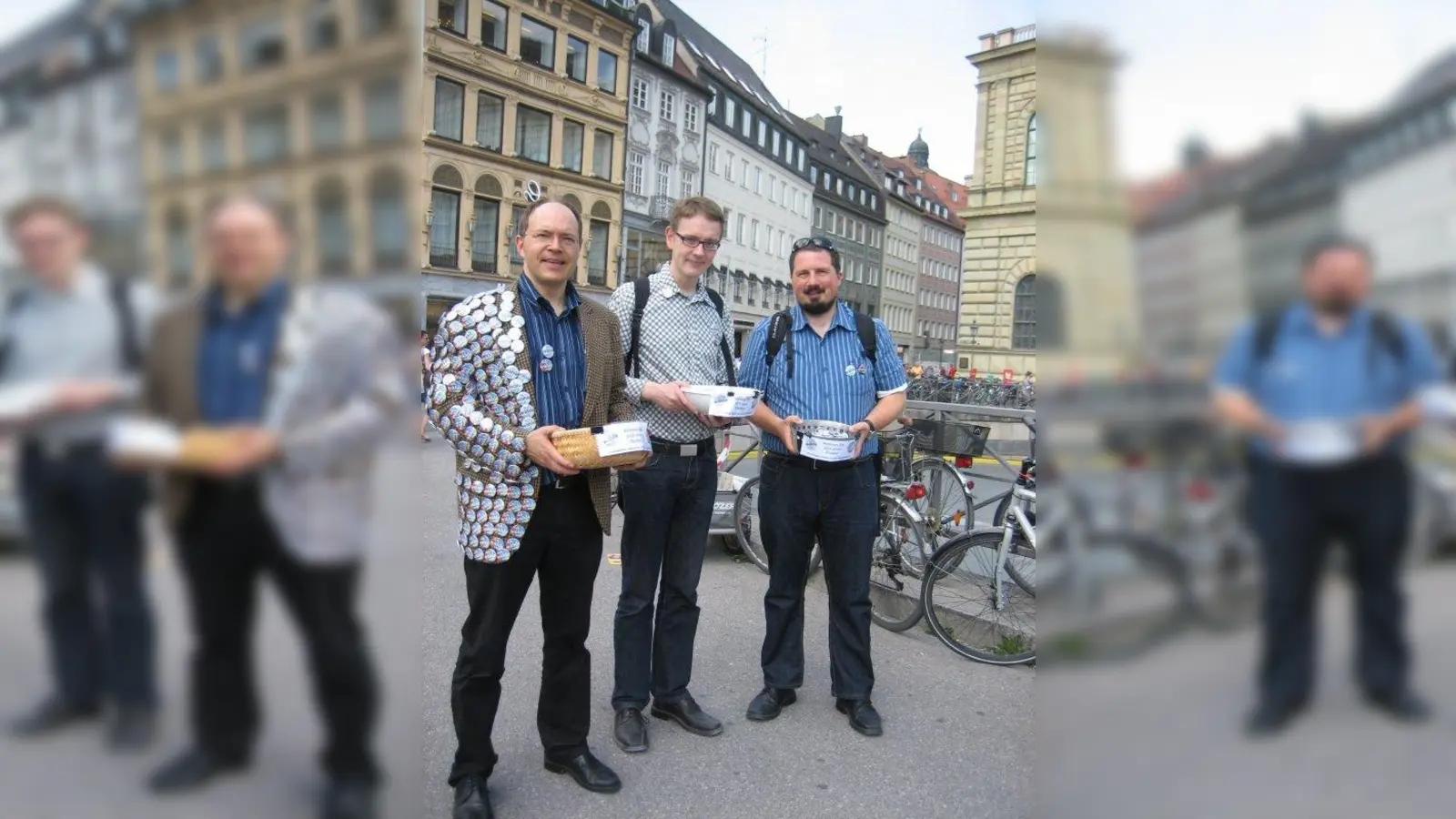 Peter Rösler, Robin Eisenreich und Bernhard Goodwin von der Initiative „Ich wähle mit“. (Foto: pr)
