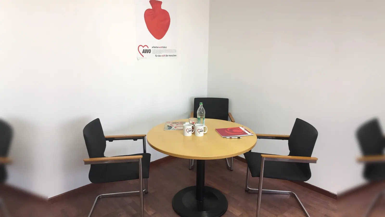 Es ist alles bereit: Die Räumlichkeiten der neuen AWO-Migrationsberatung in Haar. (Foto: AWO)