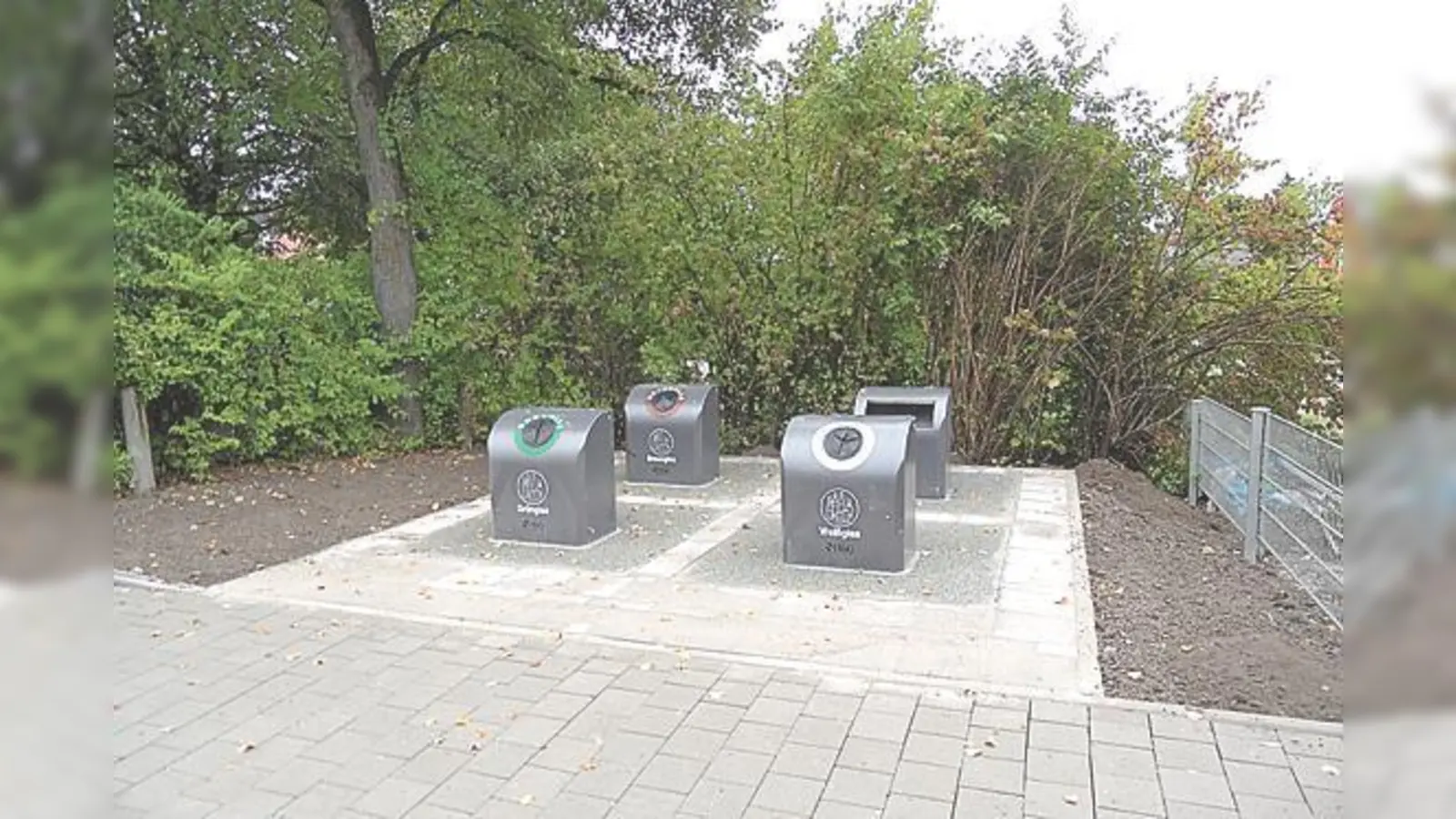 Oberirdisch sieht man von den neuen Containern nicht viel.	 (Foto: Gemeinde)