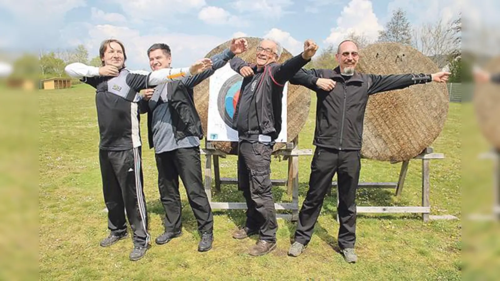 Auf ihnen ruhen die Hoffnungen der SG Edelweiß Hallbergmoos (von links nach rechts): Winfried Leitner, Helmut Dirschl,  Achmed Raith und Thomas Engels.	 (Foto: Verein)