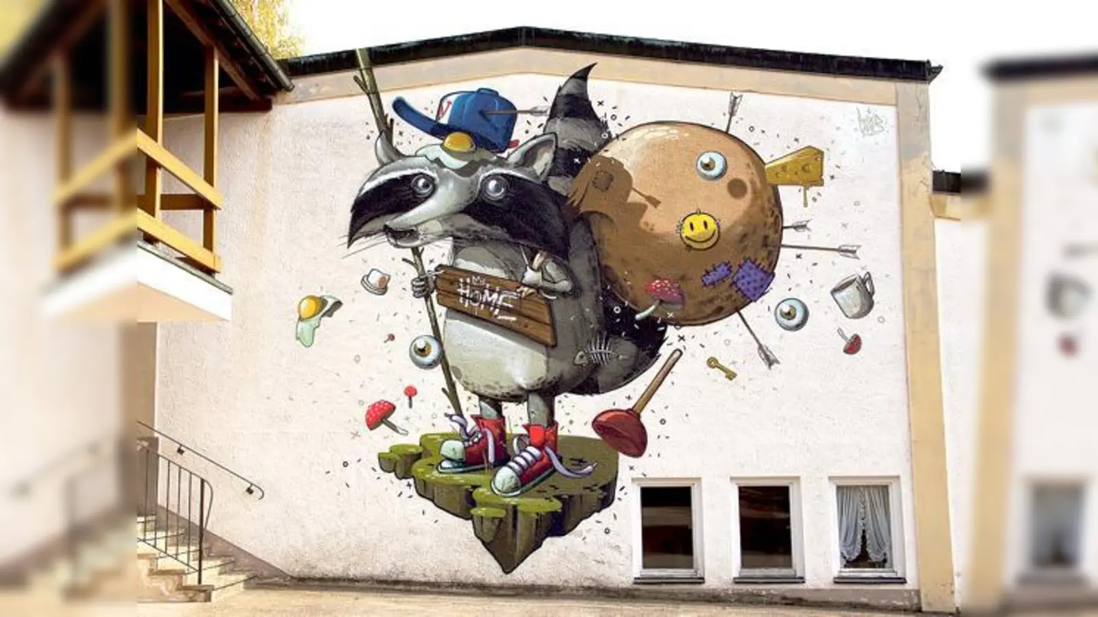 Kunst an der Schulwand!  (Foto: St.Josefheim Wartenberg)