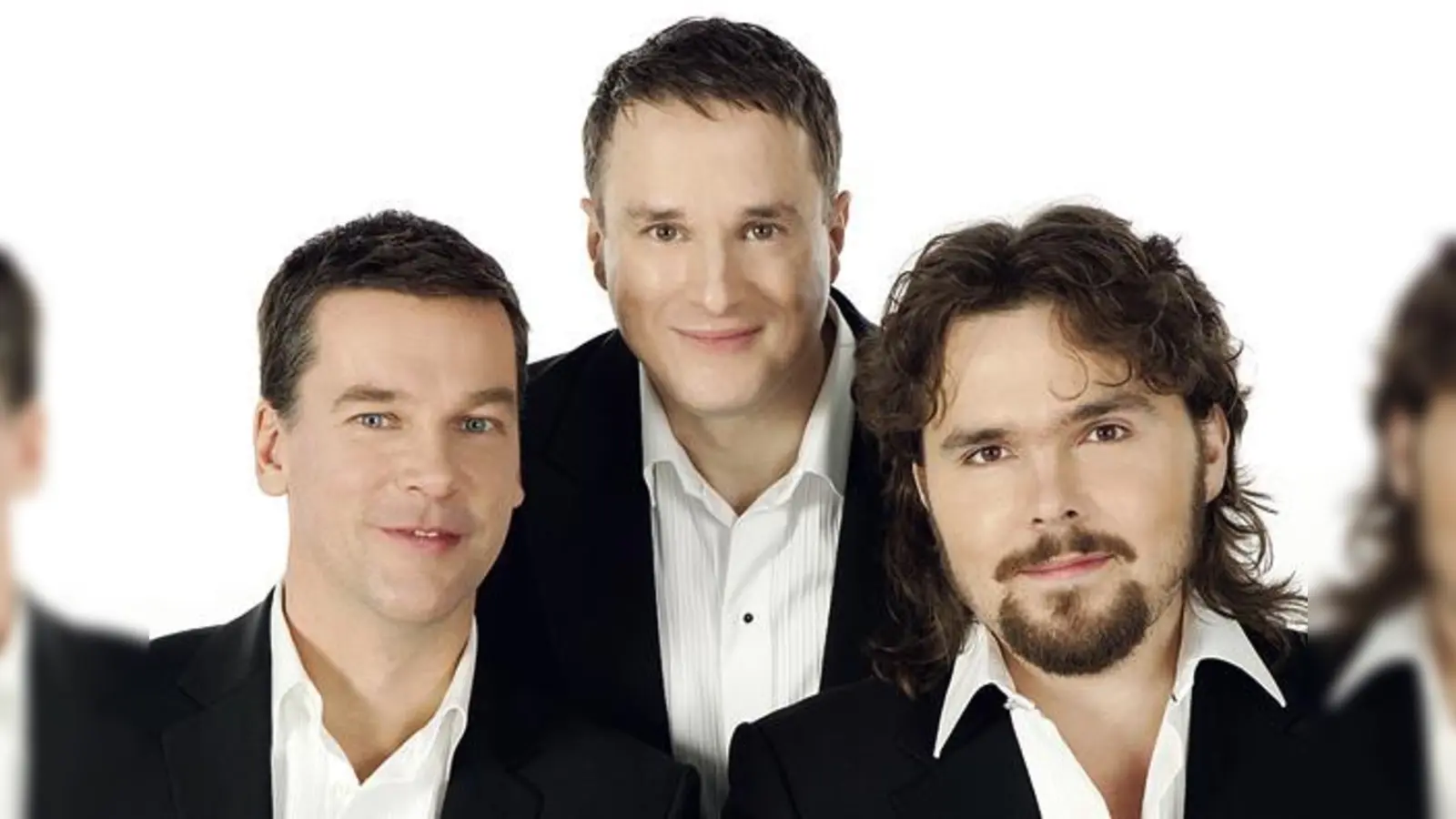 Die Jungen Tenöre sind die drei Ausnahmetalente Hans Hitzerot (v. l.) Hubert Schmid und Ilja Martin. 	 (Foto: Panta Musik GmbH)