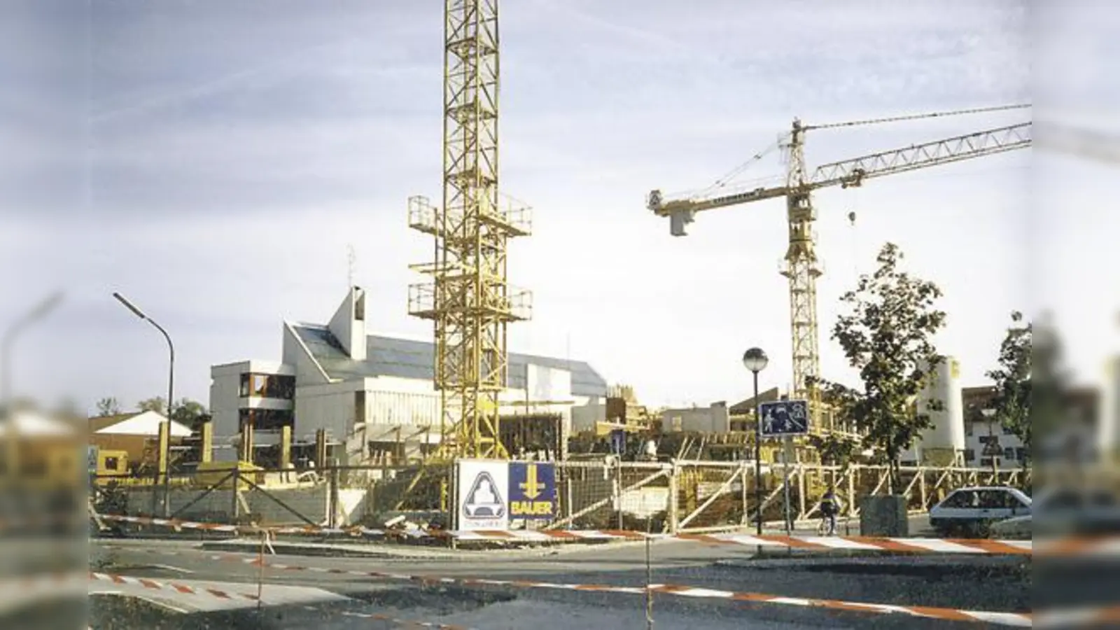 September 1986 waren die Bauarbeiten zum Ritter-Hilprand-Hof  im vollen Gange.  (Foto: Archiv Kistler)