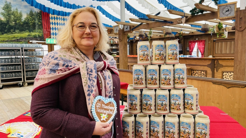 Die organisatorische Leiterin des Frühlingsfestes, Yvonne Heckl von der VMS, freut sich auf drei Wochen Volksfestfreude pur in München.  (Foto: hw)