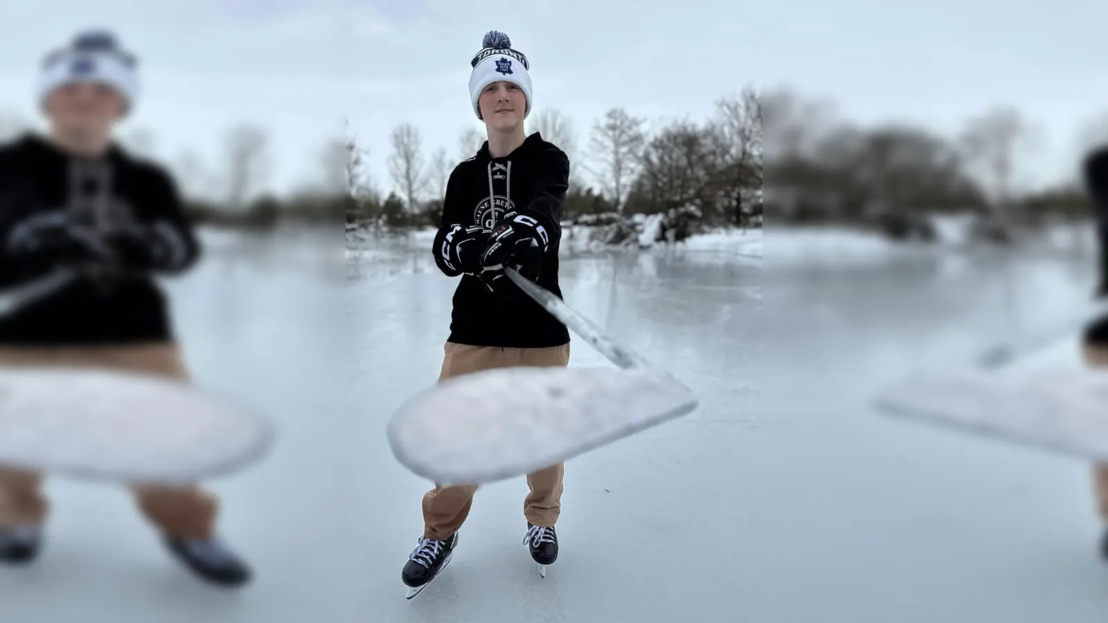 Seinen Traum, ein Eishockey-Profi zu werden, will sich Dylan durch Training in Kanada erfüllen.  (Foto: Hockey Nerds Lohhof)