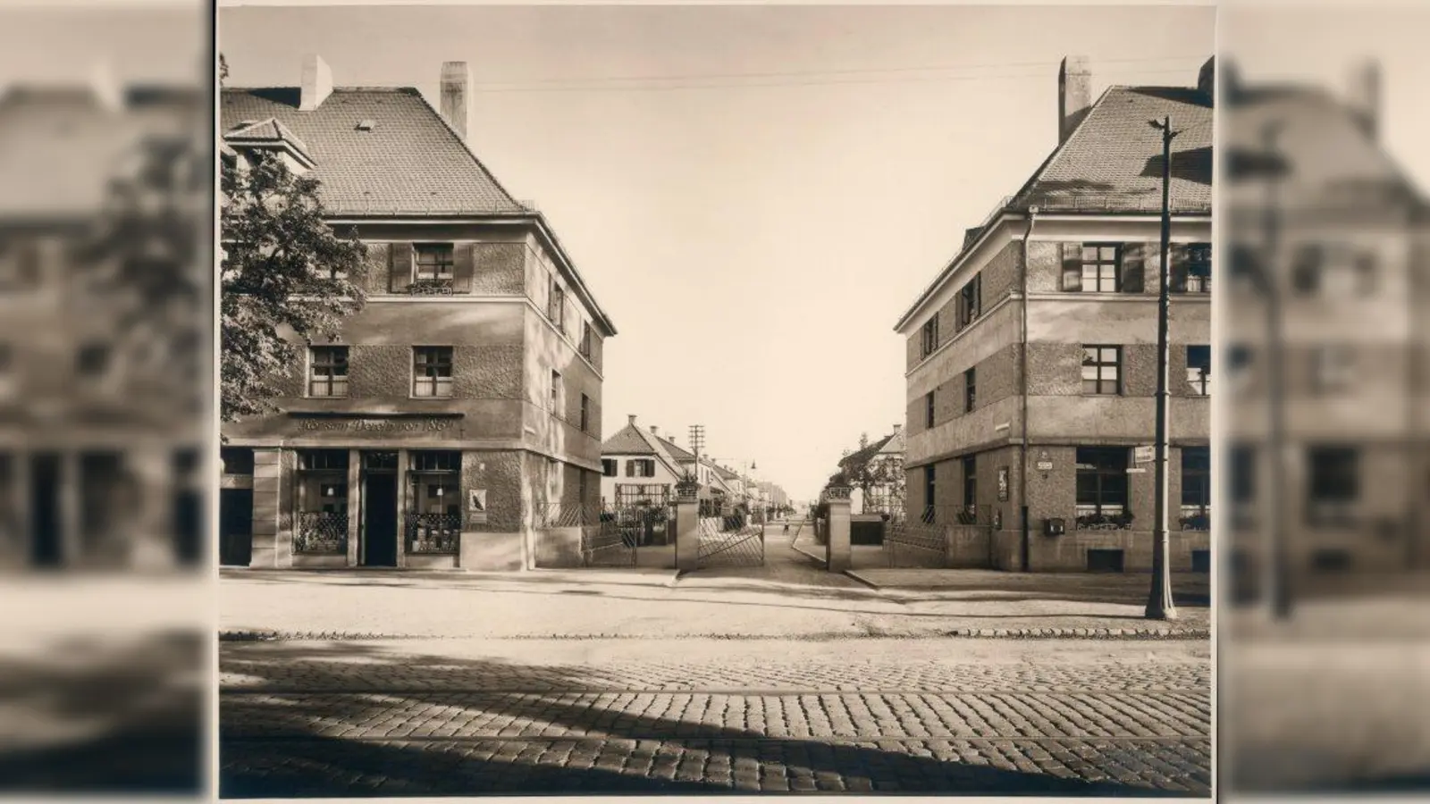 Eine historische Aufnahme der Kriegersiedlung, die in diesem Jahr ihren 100. Geburtstag feiert. (Foto: Baugenossenschaft Kriegersiedlung)