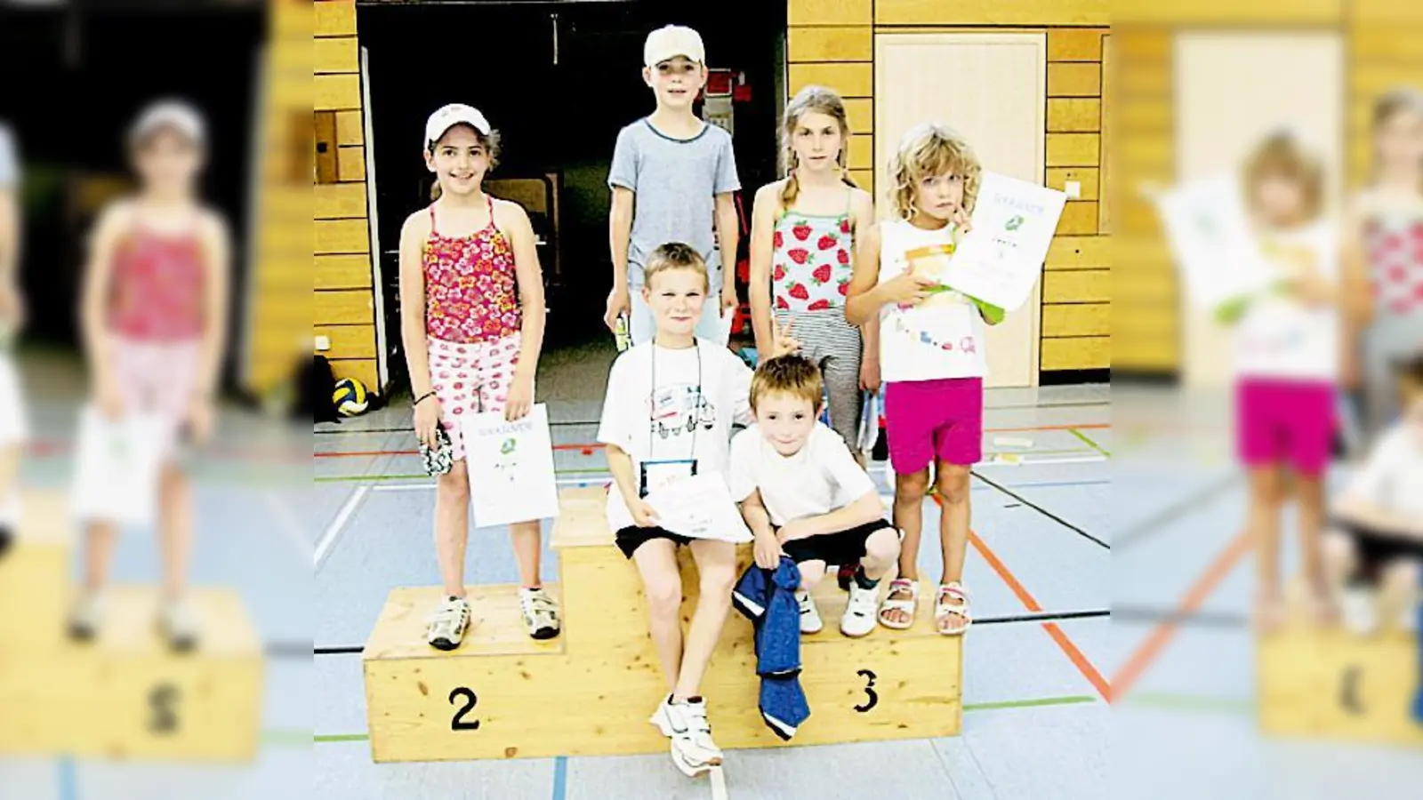 Ziemlich stolz war die Donnerstagsgruppe auf ihre Leistung beim Vielseitigkeitswettkampf. 	 (Foto: VA)