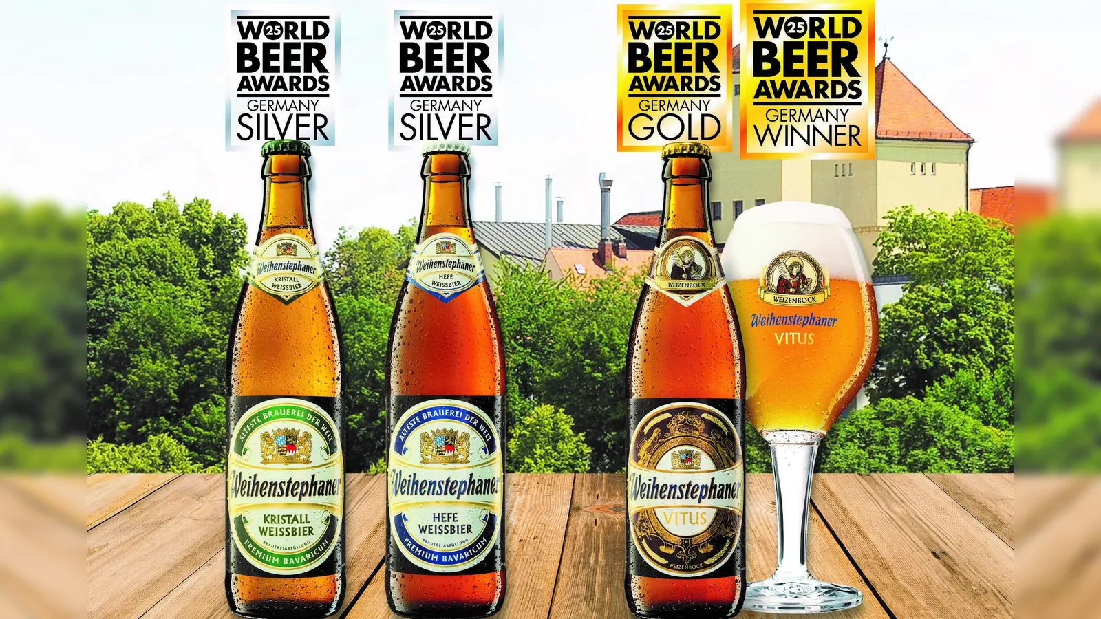 Wieder ein Medaillenregen für die Brauerei Weihenstephan.  (Foto: Weihenstephan)