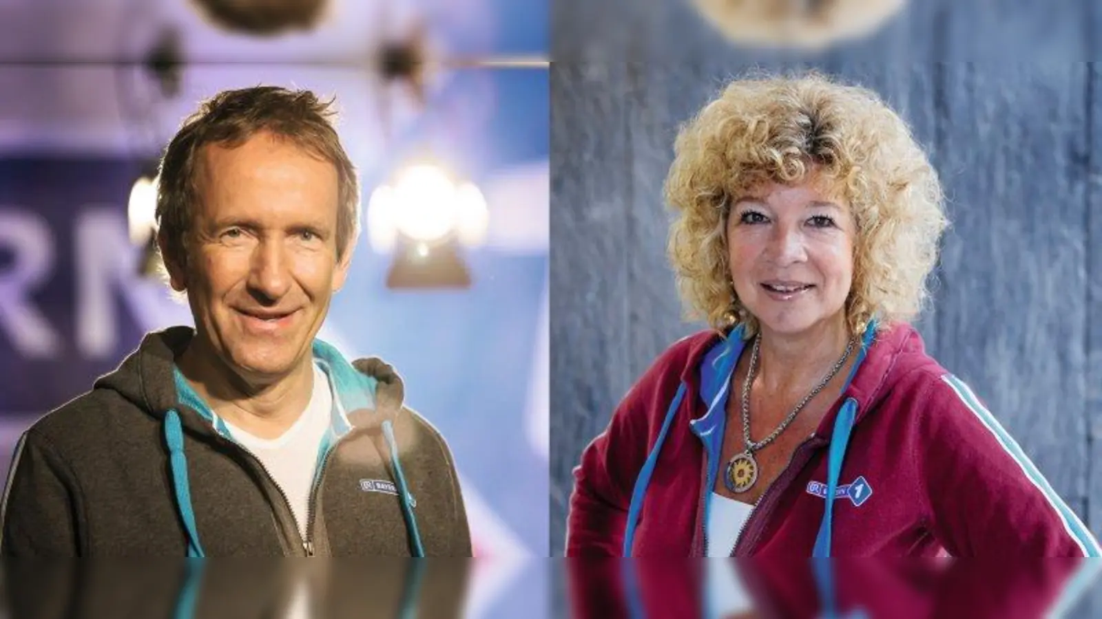 Wer fährt besser? Mann oder Frau? Das wollen die Bayern 1 Moderatoren Tillmann Schöberl und Susanne Rohrer herausfinden. (Foto: Bild Tilmann Schöberl: © BR/Markus Konvalin 	Bild Susanne Rohrer: © BR/Philipp Kimmelzwinger.)