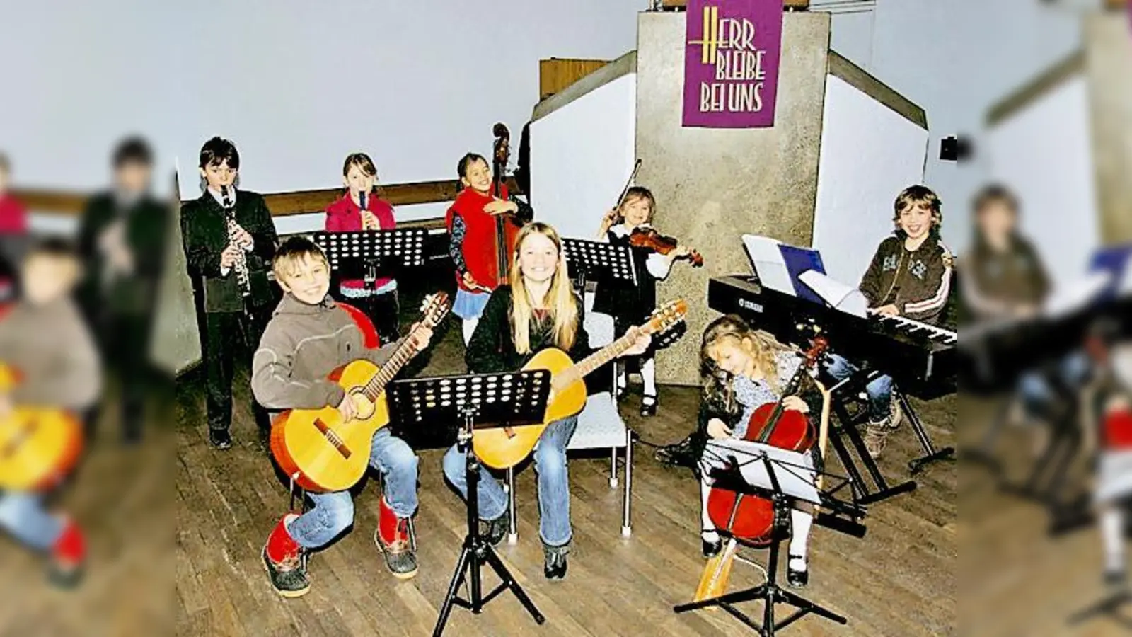 Viel Spaß am Musizieren haben die kleinen »Nazarethhummeln«.	 (Foto: VA)