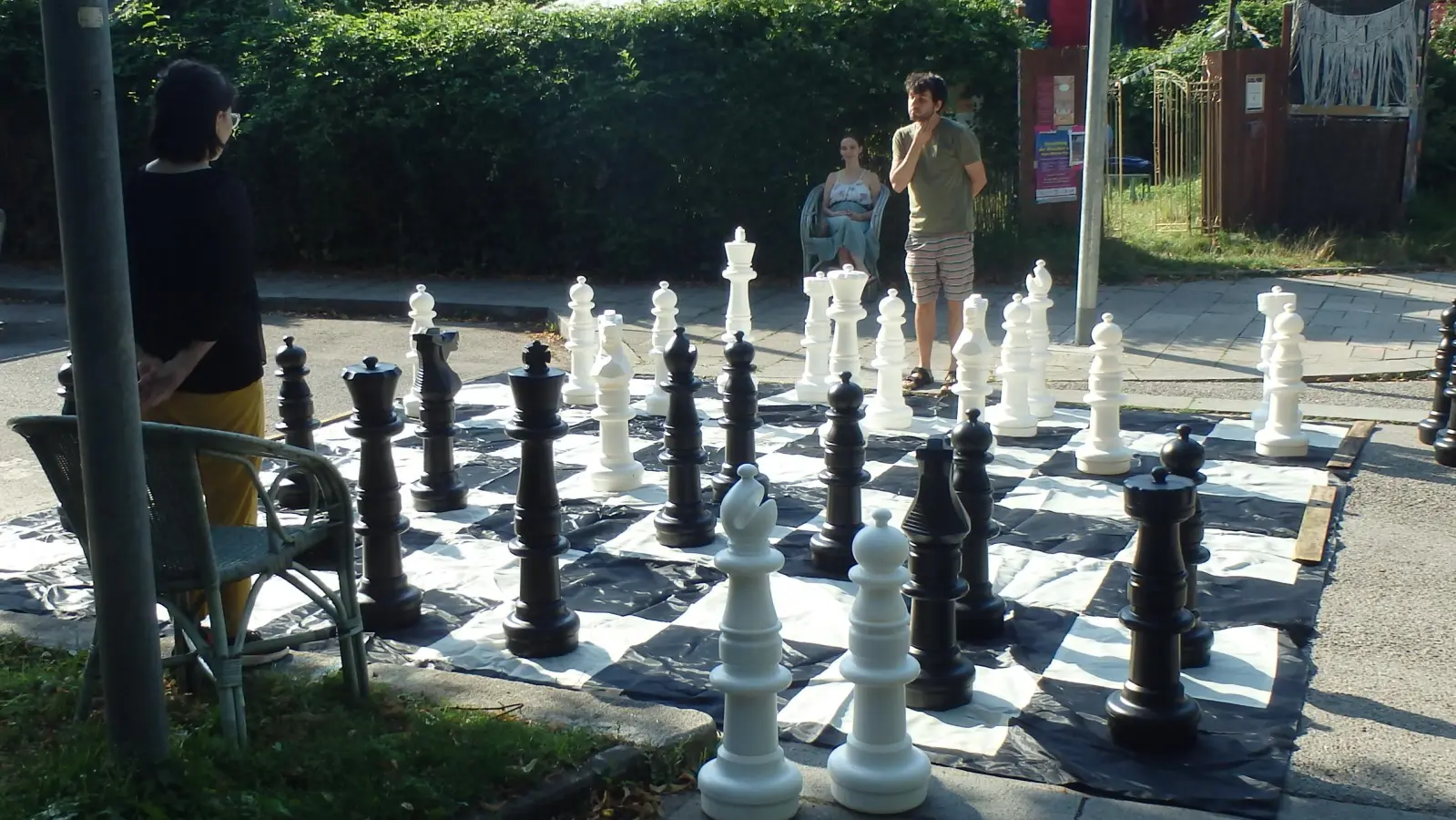 Am Tag der Selbsthilfe wird auch zum Freiluftschach eingeladen.  (Foto: BI Mehr Platz zum Leben)