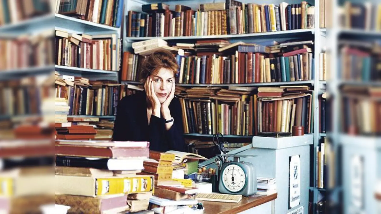 Barbara Vinken (Foto) diskutiert am 22. Juni zwischen Lesepassagen von René Dumont mit Klaus Benesch (Moderation) über »Die Kunst des Lesens« und Schreibens.   (Foto: Kurt Rade)