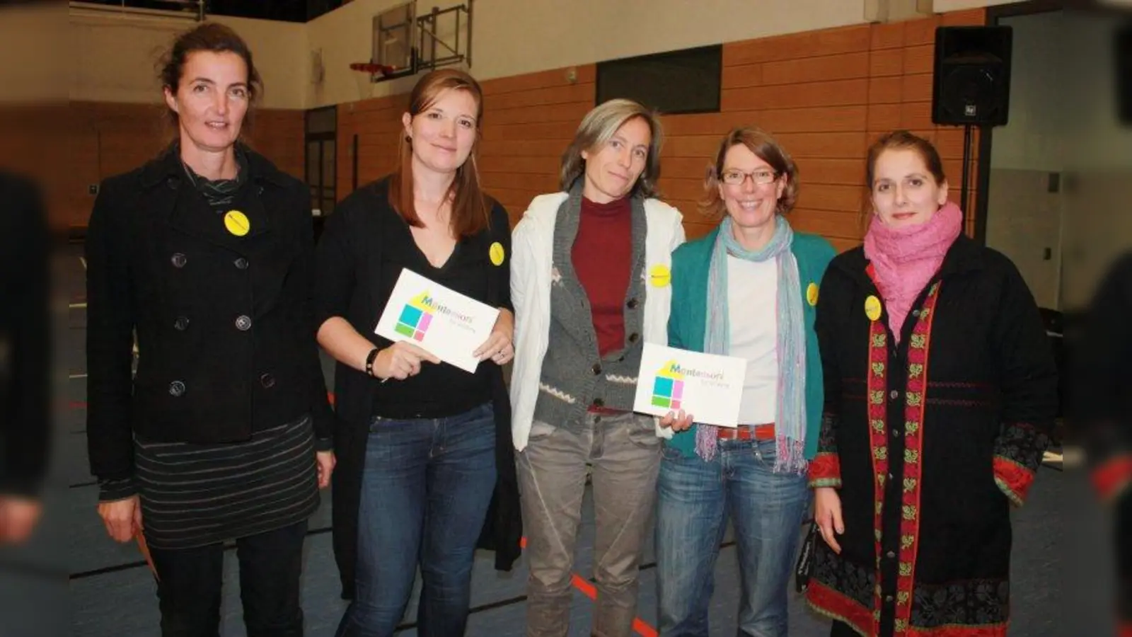 Suchen hartnäckig nach Möglichkeiten, die Montessorischule in Sendling fortzuführen (von links): Nicole Heiß, Ina Lober, Karin Nobs, Nicola Cardinal,Judith Malek. (Foto: job)