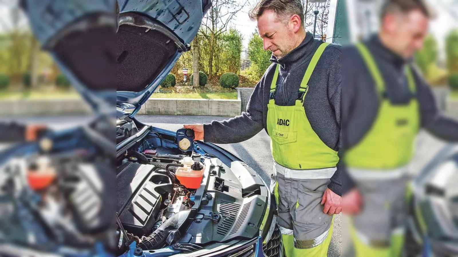 Der Frostschutz im Kühler sollte mindestens minus 25 Grad betragen 	 (Foto: ADAC)