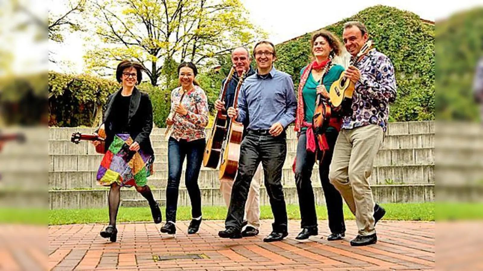 Die Musiker von Choro de Saideira. Eine brasilianische Band, die mit heißen Rhythmen begeistert.	 (Foto: privat)