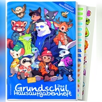 Mit diesem Grundschul-Hausaufgabenheft wird der Schulstart zum Vergnügen. (Foto: Häfft)