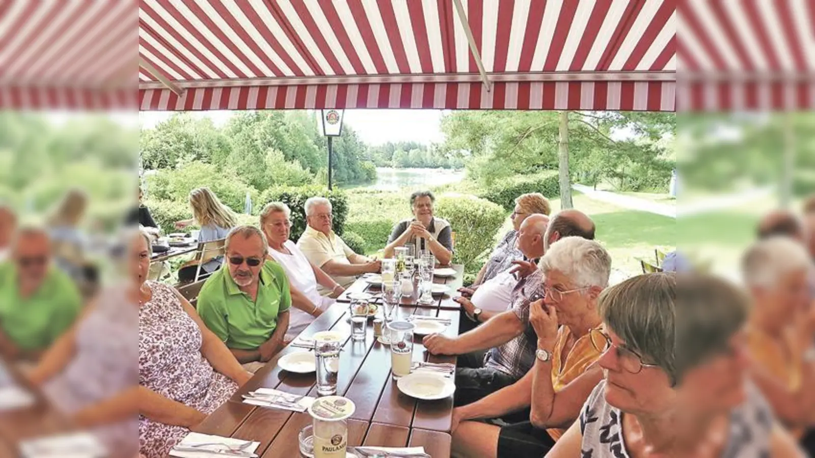 Ein gemütlicher Nachmittag unter Gleichgesinnten auf der Königsdorfer Alm.	 (Foto: Harmonika-Ring 53 München-Freimann)
