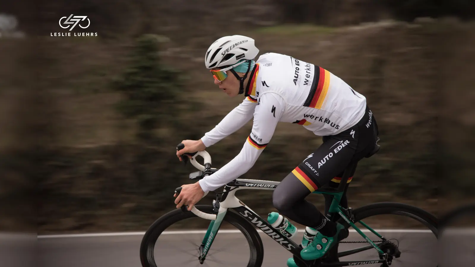 Der Brunnthaler Leslie Lührs fährt seiner Anfang diesen Jahres erstmalig als Profi. Er träumt von den ganz großen Radsportrennen dieser Welt. (Foto: Jakub Durt)