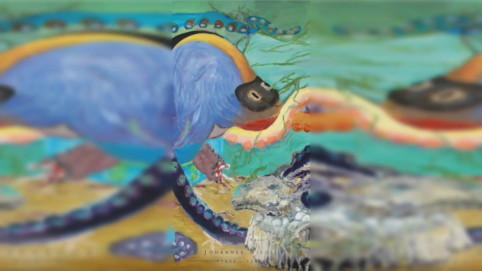 Seine farbenfrohen optimistischen Gemälde zeichneten den Künstler Johannes Riedel aus. (Foto: Riedel)