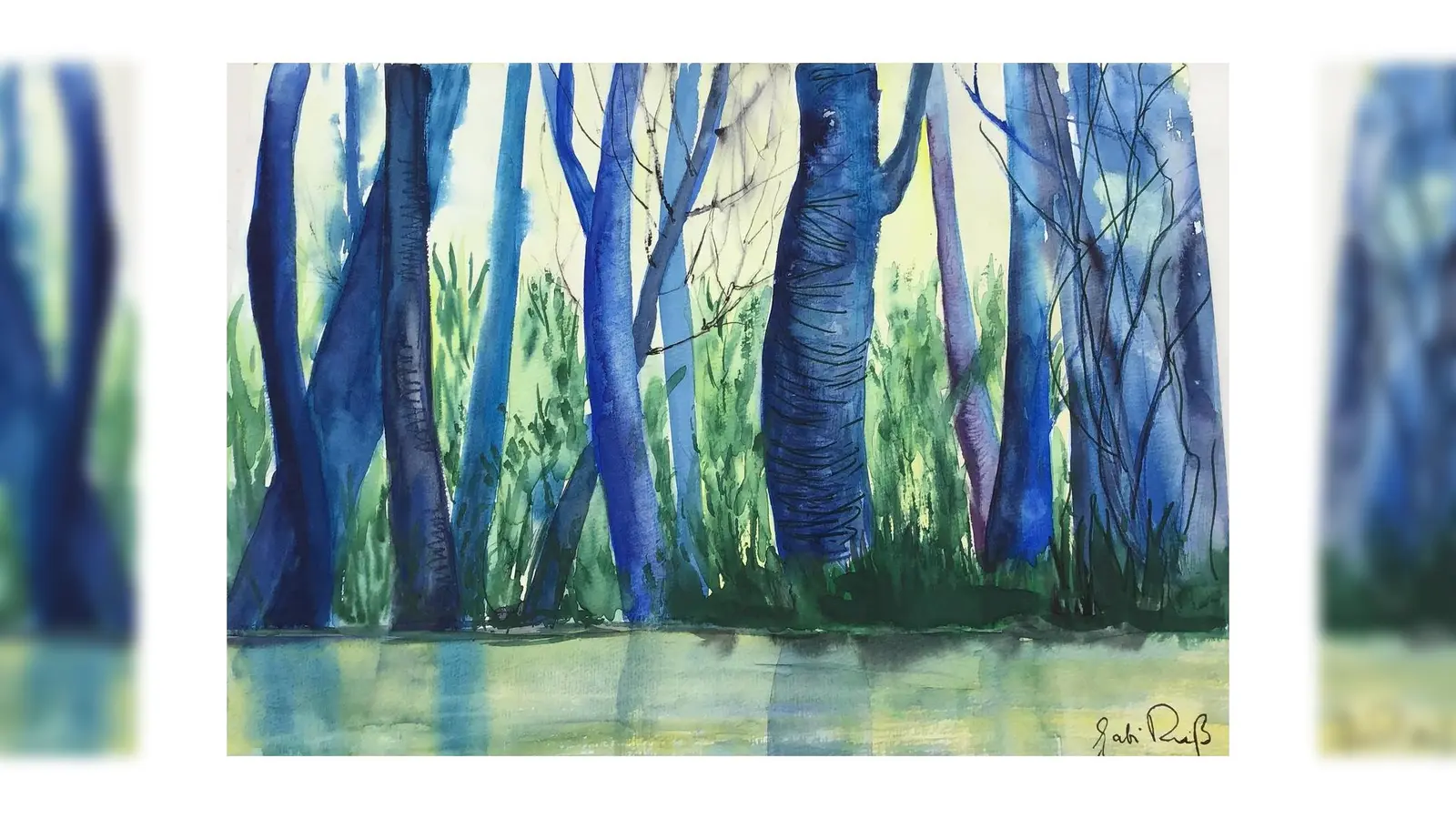 Eine moorige Landschaft mit Bäumen. (Foto: VA)