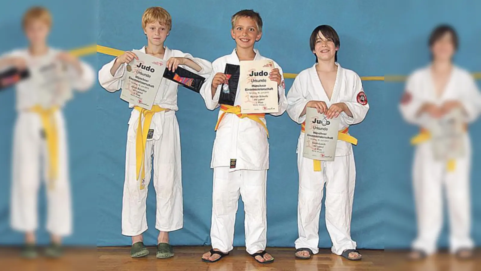 Drei Medaillengewinner (v. l.): Julian Scheffler, Roman Scharfe und Nikola Lorch.  (Foto: SV Lohhof)