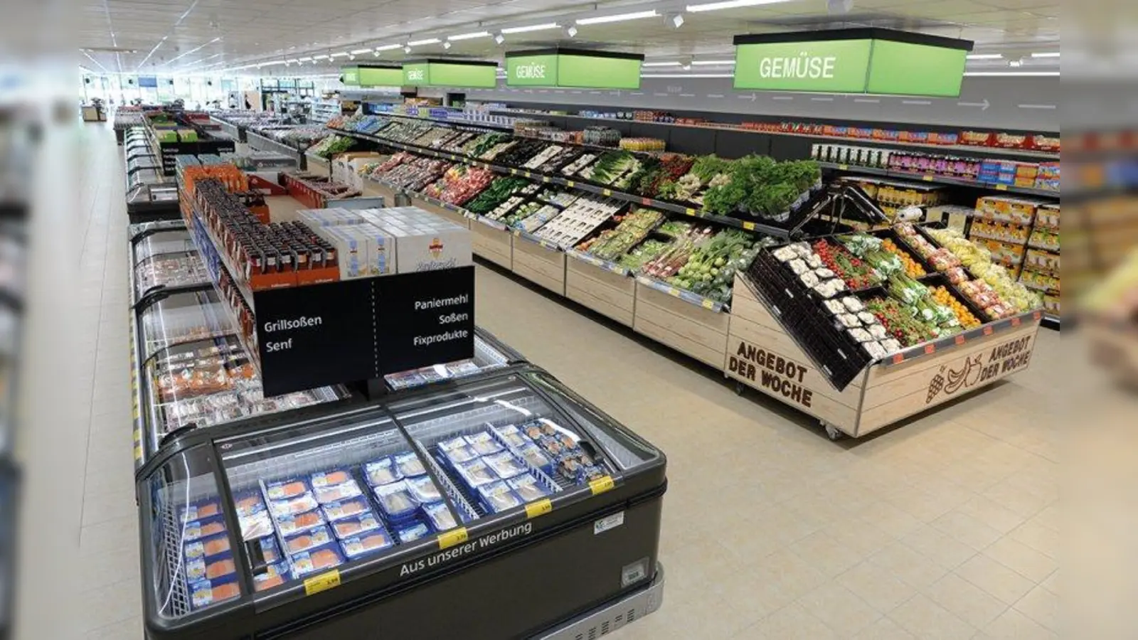 Eine übersichtliche und klare Warenpräsentation sowie viel Platz für Obst und Gemüse sind nur einige der Pluspunkte im neuen Filialkonzept. (Foto: ALDI SÜD)