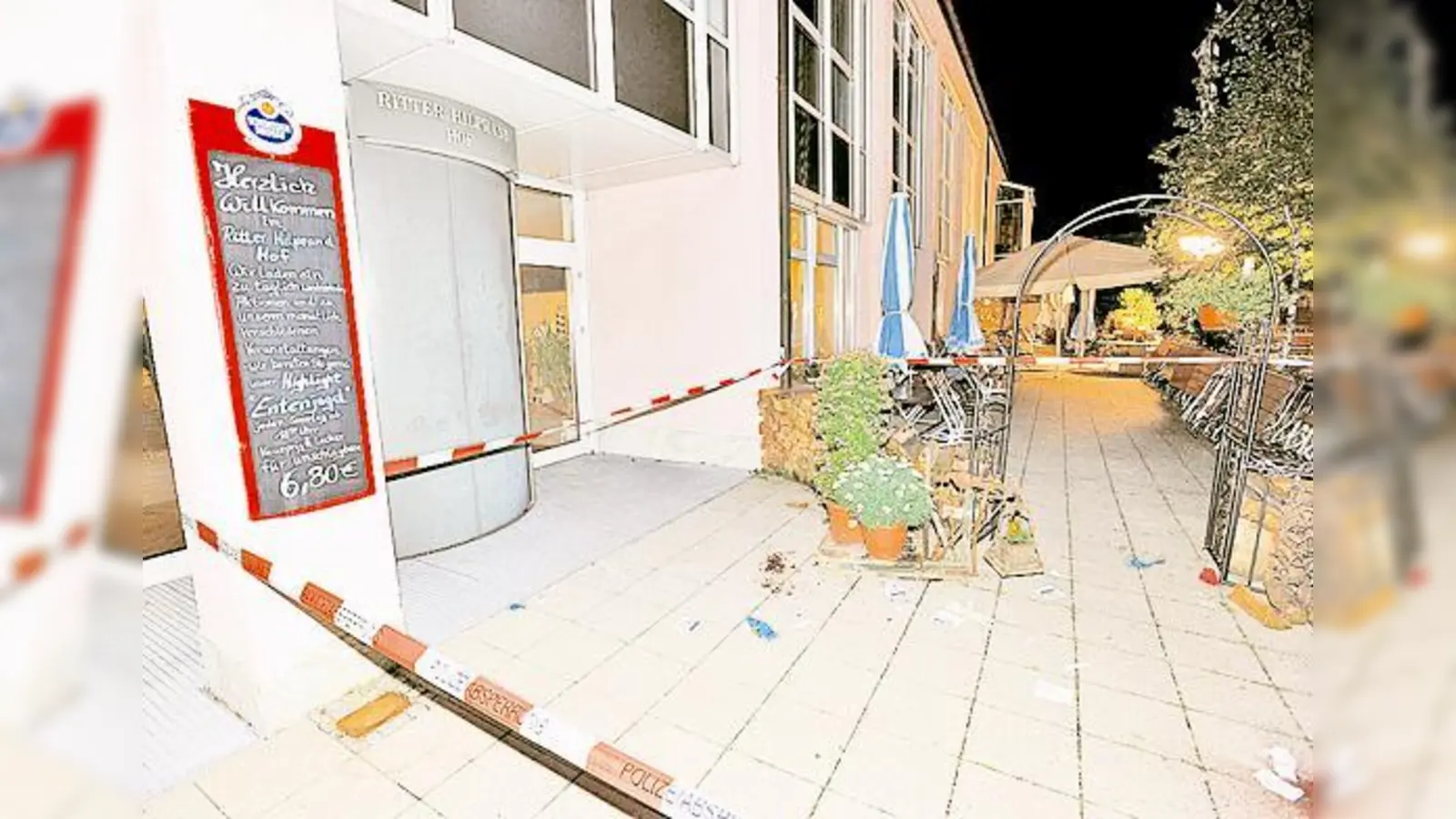 Zu einer Massenschlägerei artete eine Hochzeitsfeier am vergangenen Sonntag in Taufkirchen aus.   (Foto: Schunk)