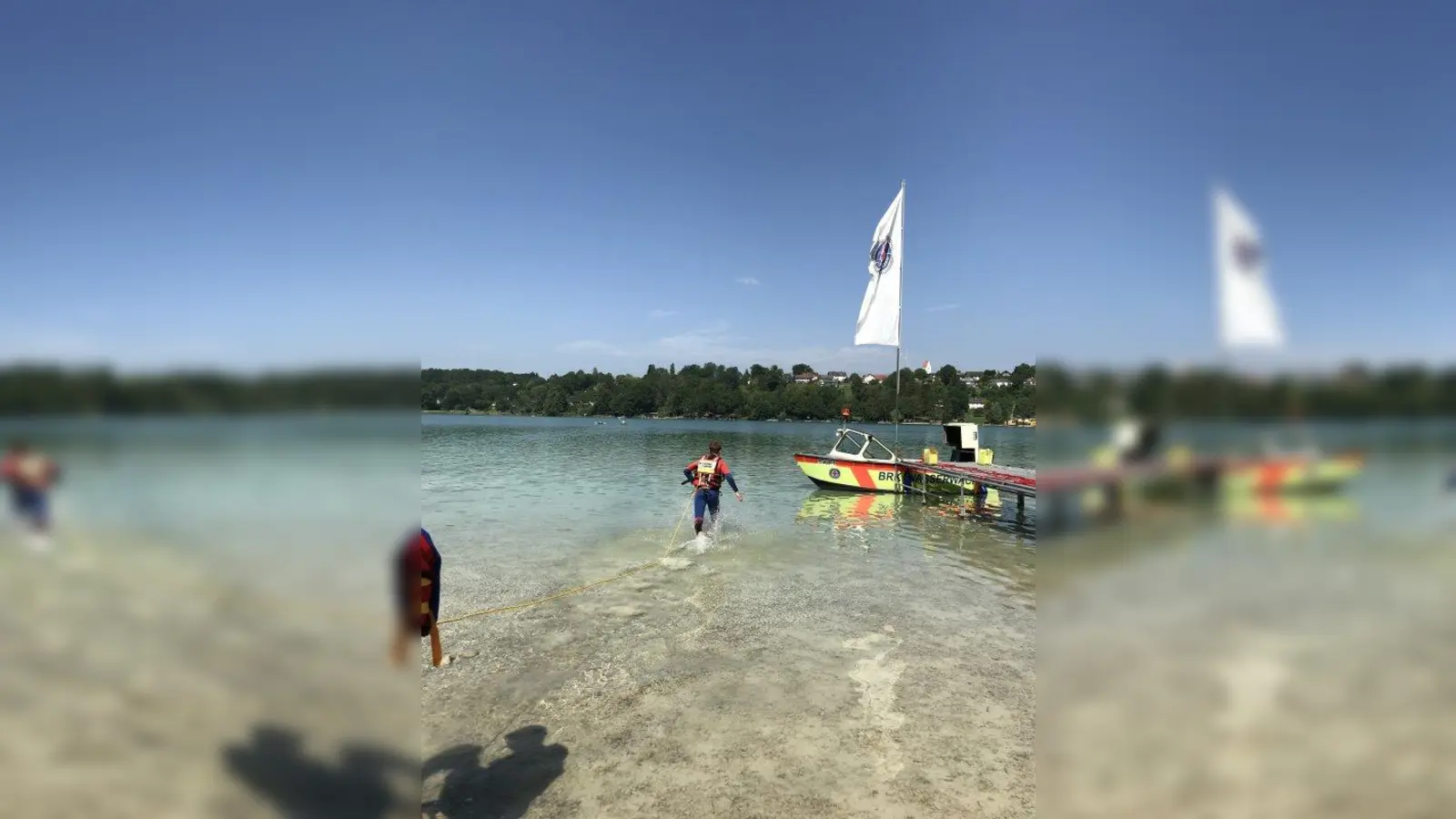 Jetzt zählt jede Sekunde: Ist ein Mensch in Not geraten, müssen die Ersthelfer sofort handeln. (Foto: Wasserwacht Pilsensee)