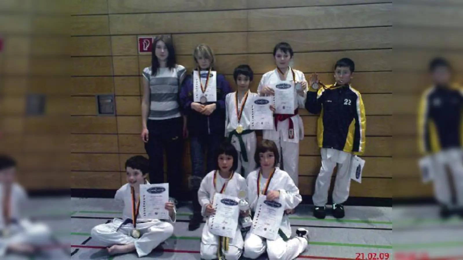 Ordentlicher Start der ESV-München-Ost-Taekwondoler in die Wettkampfsaison 2009.  (Foto: Verein)