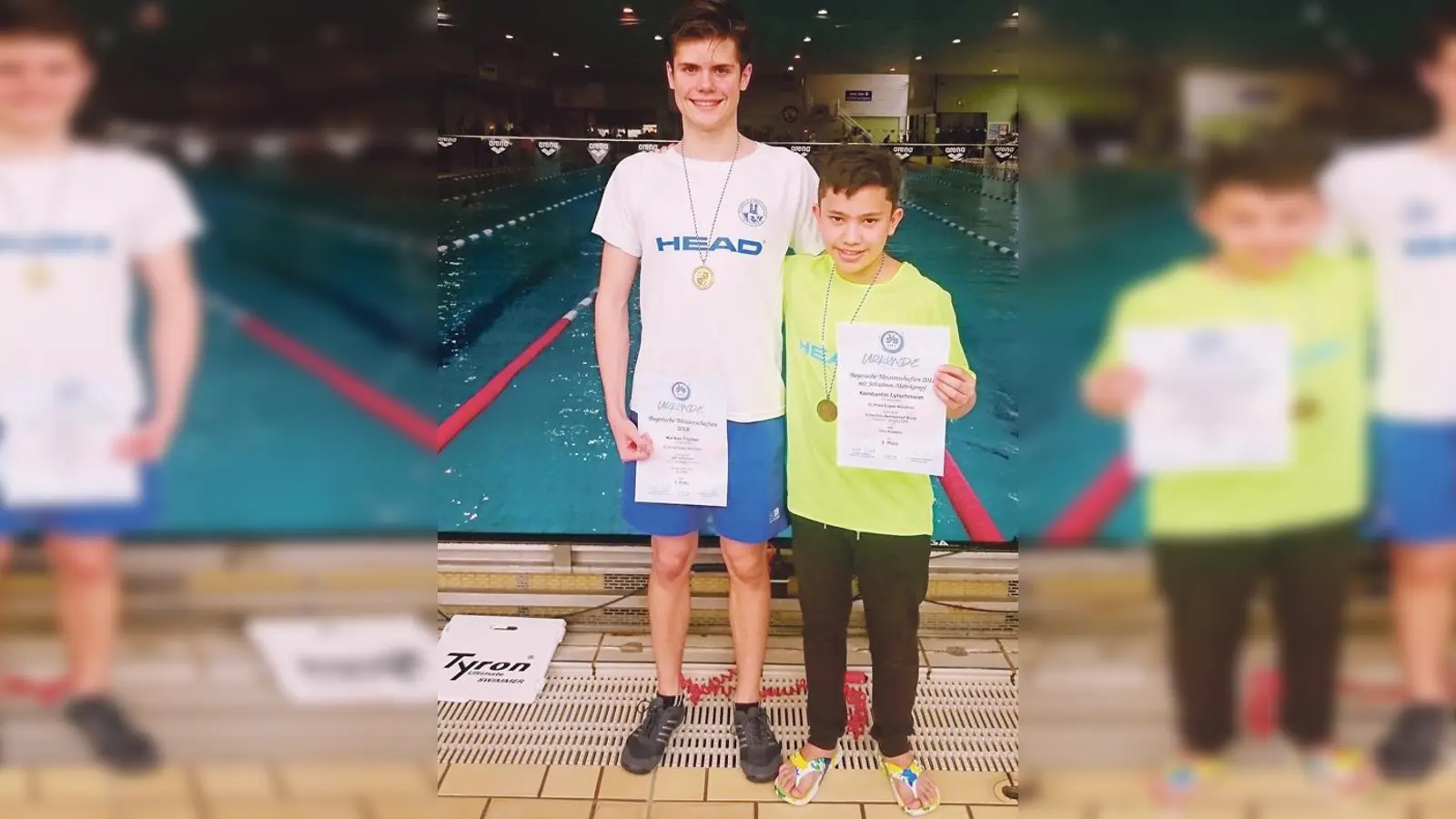 Markus Fischer (links) und Konstantin Lytschmann schwammen jeweils auf den dritten Platz.	 (Foto: Verein)