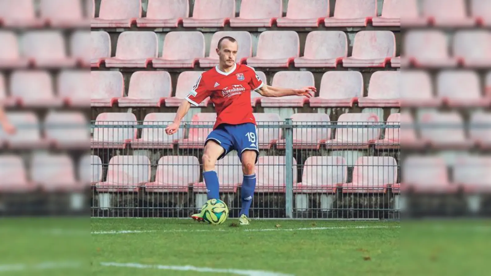Alexander Piller erzielte in Ingolstadt das zwischenzeitliche 2:1 für Haching. Es war der erste Saisontor des länger verletzten Offensivspielers.	 (Foto: Christian Riedel)