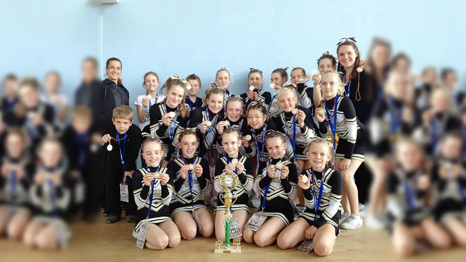 Die PeeWees der Dynasty Cheerleader kamen erfolgreich aus Erfurt zurück.  (Foto: privat)