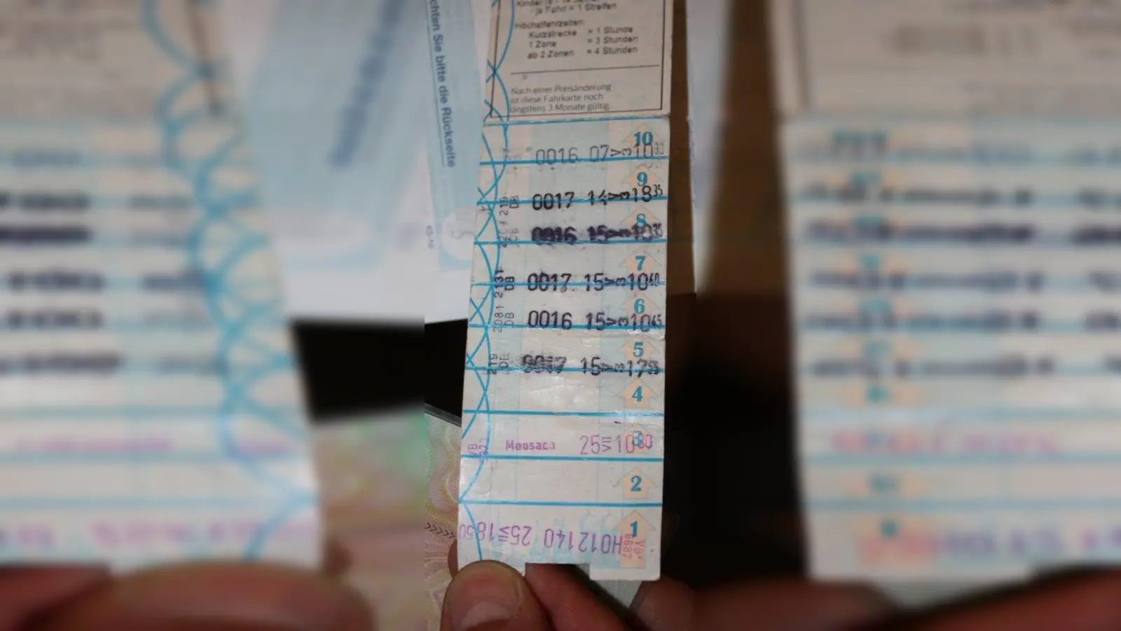 Die falsch gestempelte Streifenkarte: Dass Tobias Staudte damit nicht schwarzgefahren ist, lässt sich lückenlos belegen. (Foto: job)