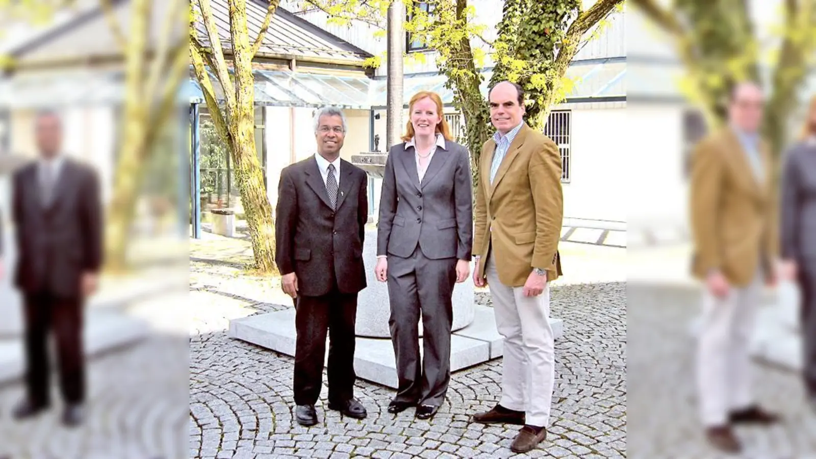 Freuen sich auf die offizielle Gründung des Pfarrverbandes: Joseph Pandiappallil,  Veronika Feicht und Dr. Stephan Zimmermann.	 (Foto: Privat)