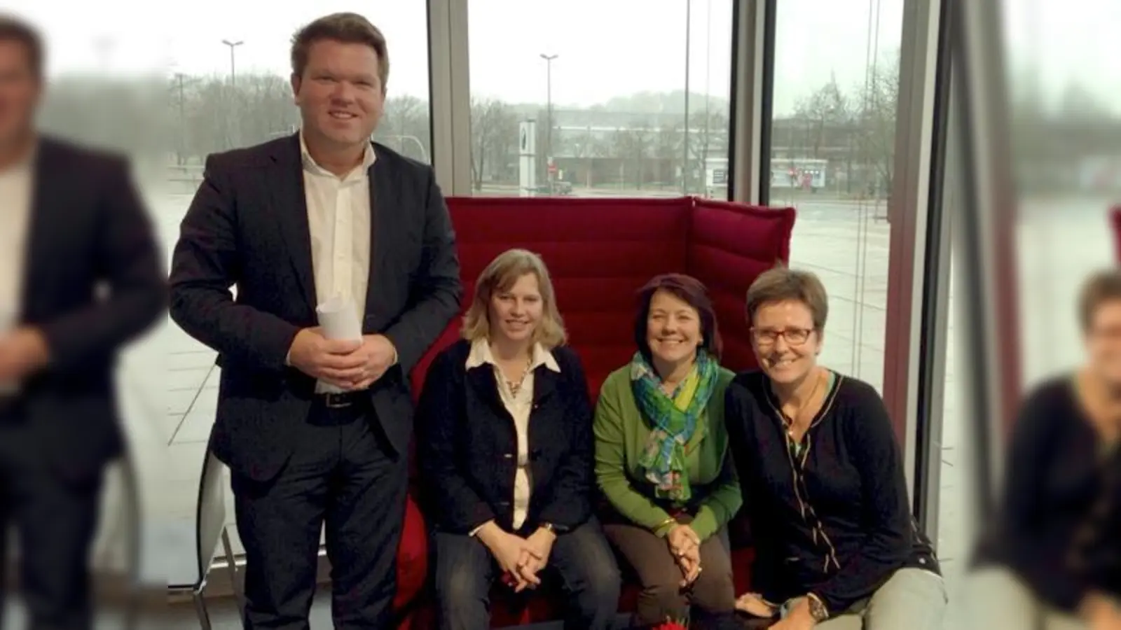 Arbeiten gemeinsam an einem weiterhin starken Münchner Norden: MdB Florian Post sowie die Landtagsabgeordneten Ruth Waldmann, Diana Stachowitz und Isabell Zacharias (von links, alle SPD).	 (Foto: Büro Stachowitz)
