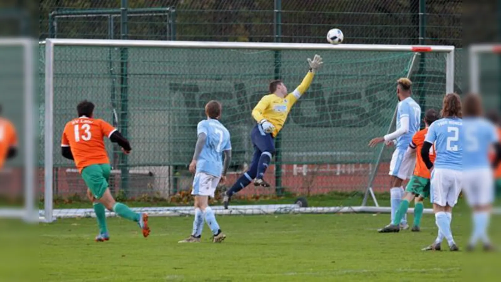 Siegtreffer für den SV Laim: Branimir Stanoev.  (Foto: Anne Wild)