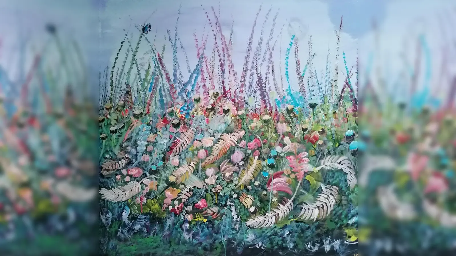 Seine Bilder komponiert Nady mit verschiedensten Materialien. Er spielt mit Licht und Schatten. (Foto: Shahab Nadery)