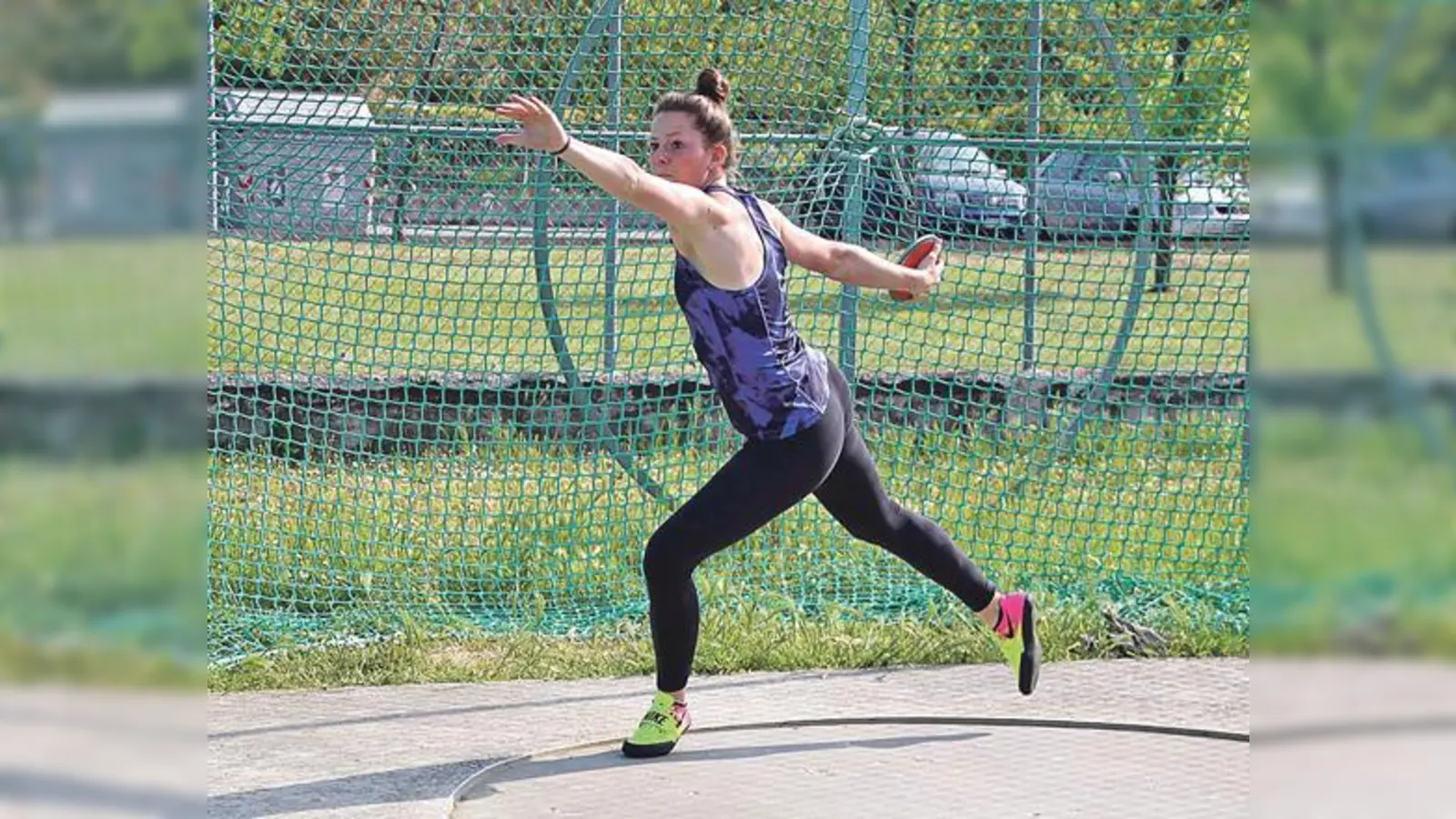 Die 23jährige Evi Weber startet am Wochenende im Diskuswurf der Frauen. 	 (Foto: TSV Erding)
