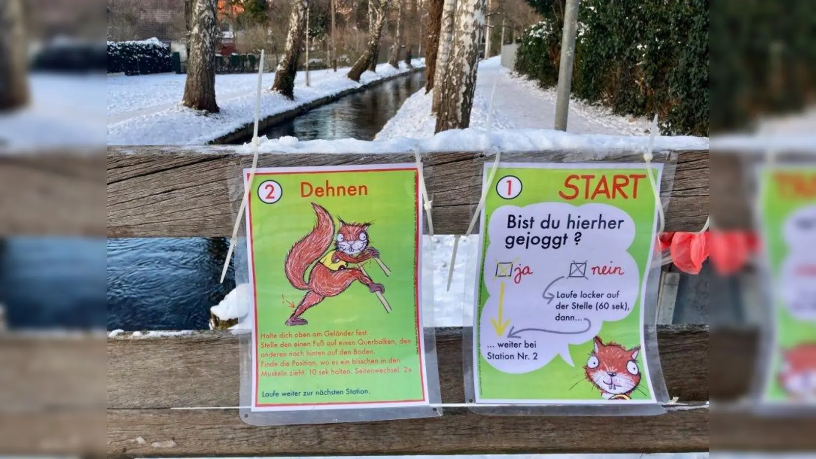 Der Eichhörnchen-Parcours der Oselschule geht in die Verlängerung. „Wir wünschen uns viele, die mitmachen, und freuen uns, dass unsere Schulkinder und ihre Familinen den Parcours so gut annehmen.” (Foto: us)