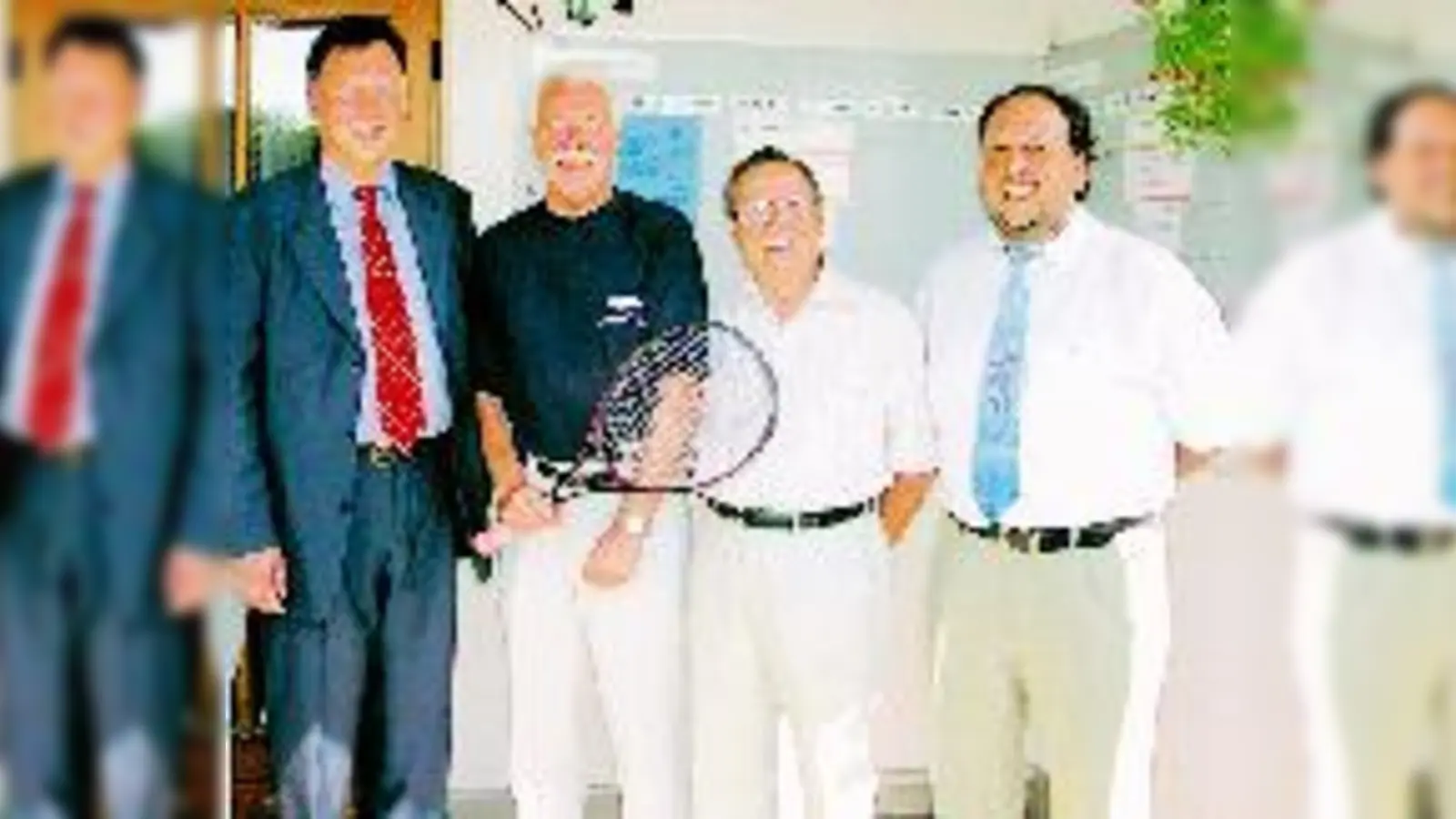 »Eigentlich haben wir nix zum  (Foto: Die Vorsitzenden Günter Deppisch (TSV Trudering), Norbert Kreitl)