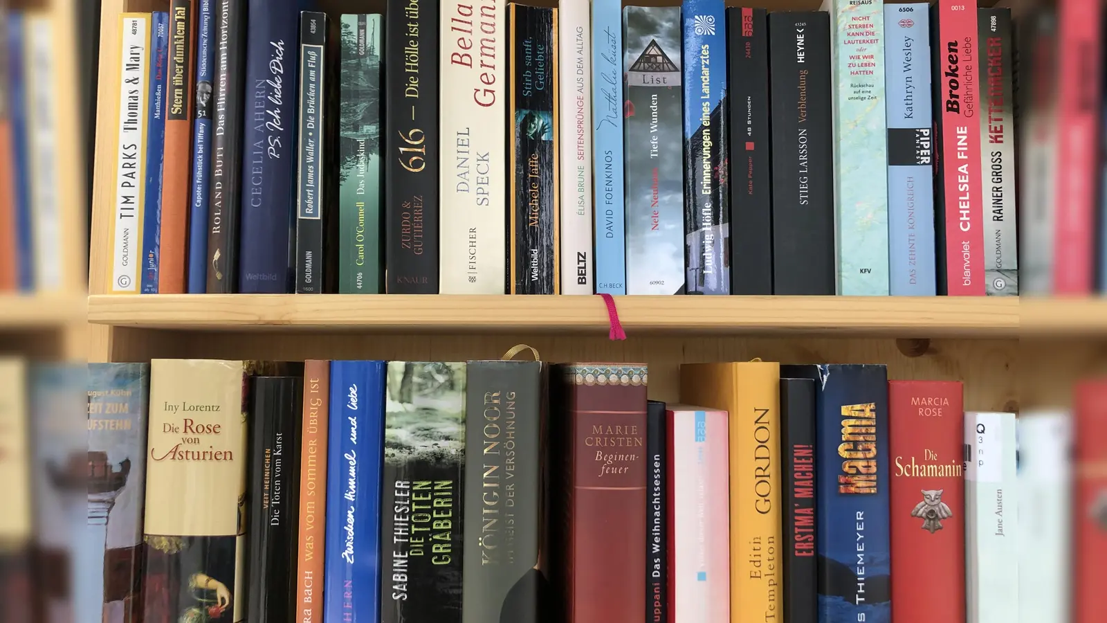 Ein interessantes Bücherregal kann man sich auch mir Flohmarktbüchern zusammenstellen.  (Foto: hw)