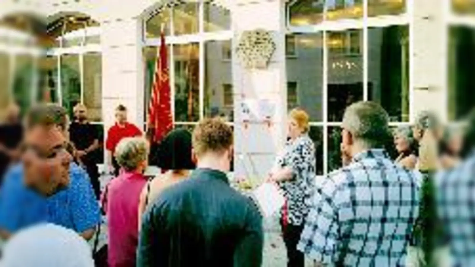 Gedenken an den Widerstandskämpfer Frieb in der Schellingstraße.	 (Foto: Privat)