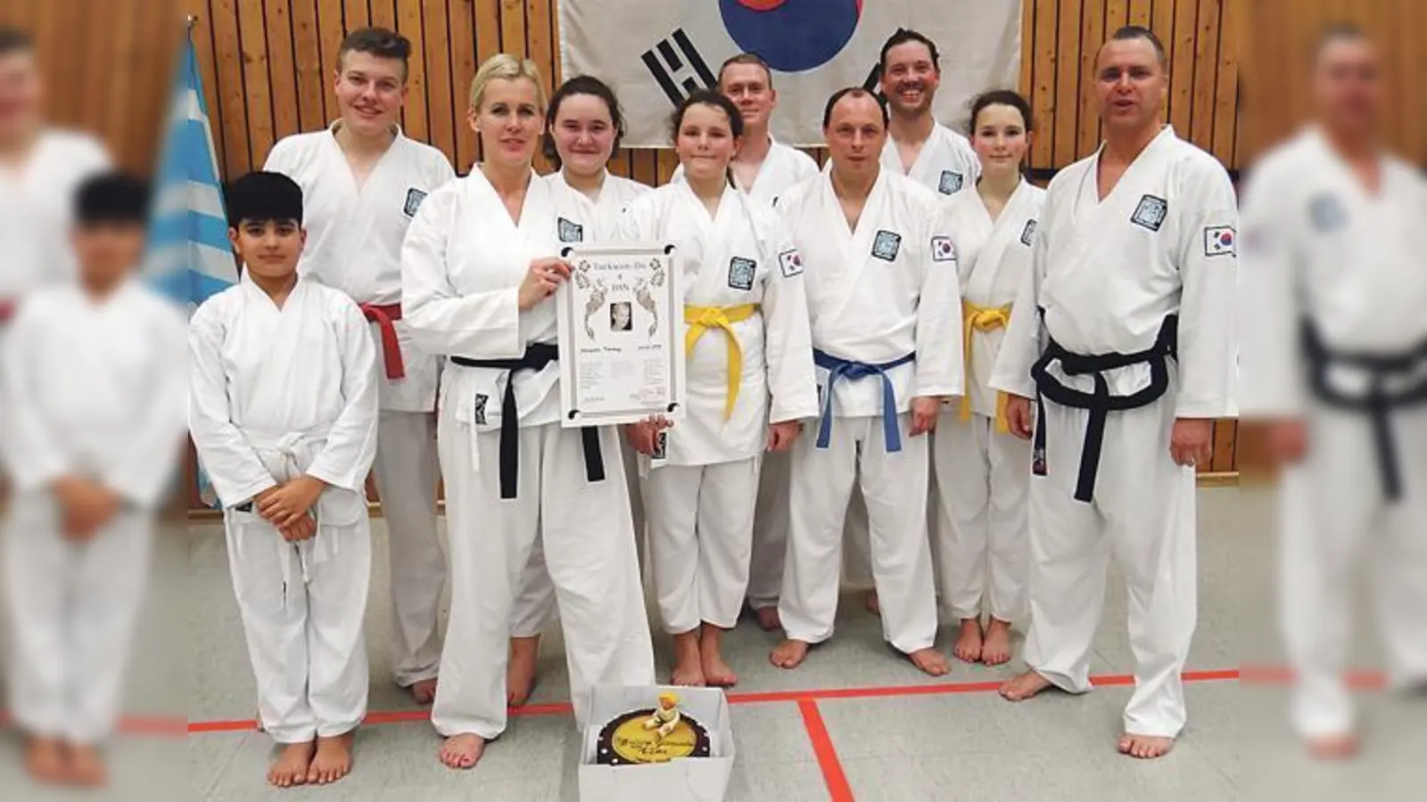 Alexandra Frömberg legte die Prüfung zum 1. Dan erfolgreich ab. Sie unterricht auch. 	 (Foto: Verein)