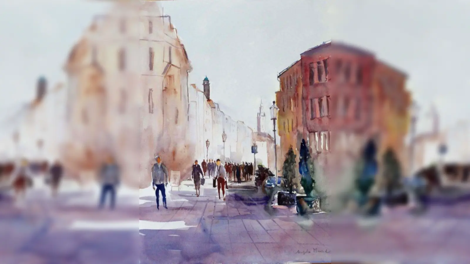 Ein Aquarell von Angela Musil. (Foto: pi)